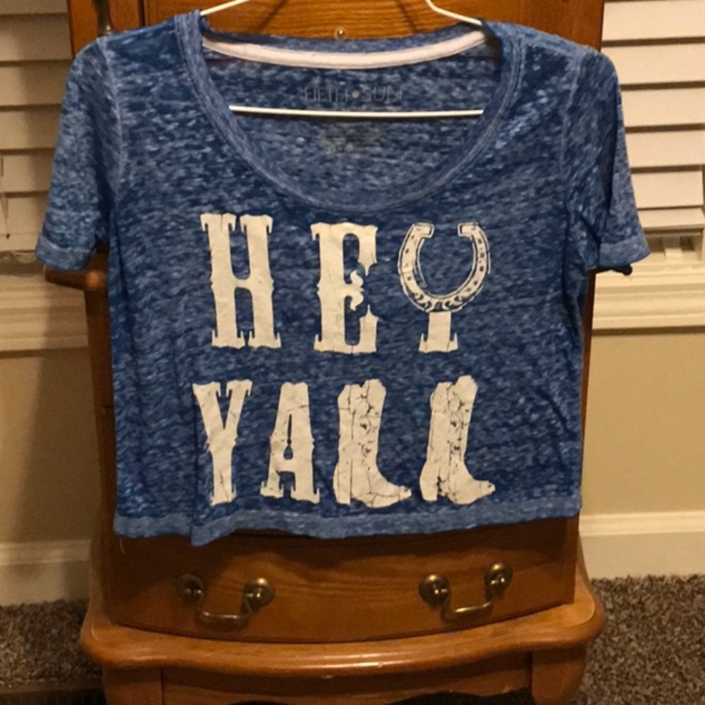 HEY YALL crop top